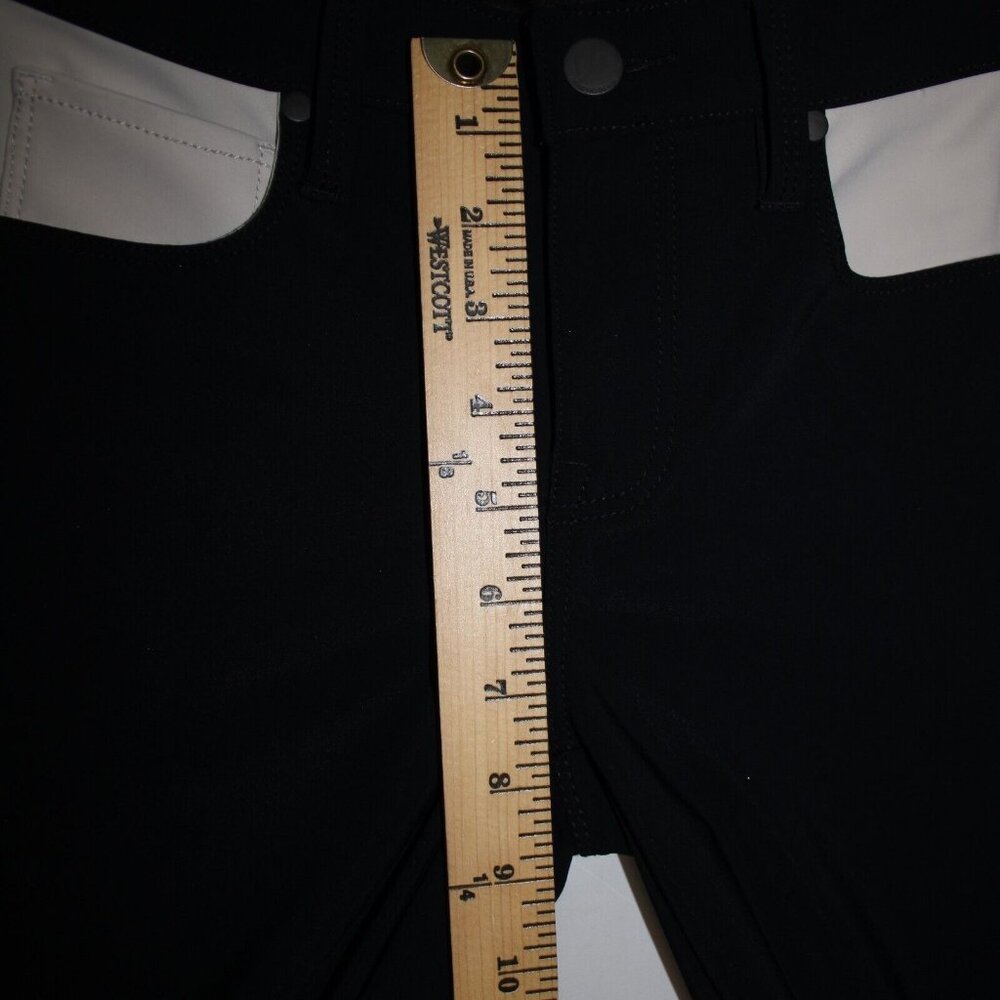 Genetic Denim The Ava Sz 28 x 31 Black Tan Pocket Stretch Poly Nylon Skinny Pant - Picture 15 of 16